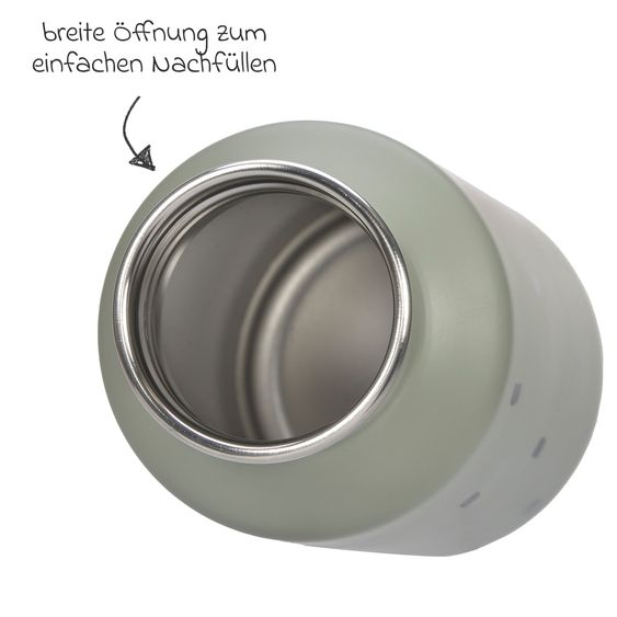 Lässig 3-pc. Set Mini Rolltop Backpack + Lunchbox + Drinking Bottle - Happy Prints - Light Olive