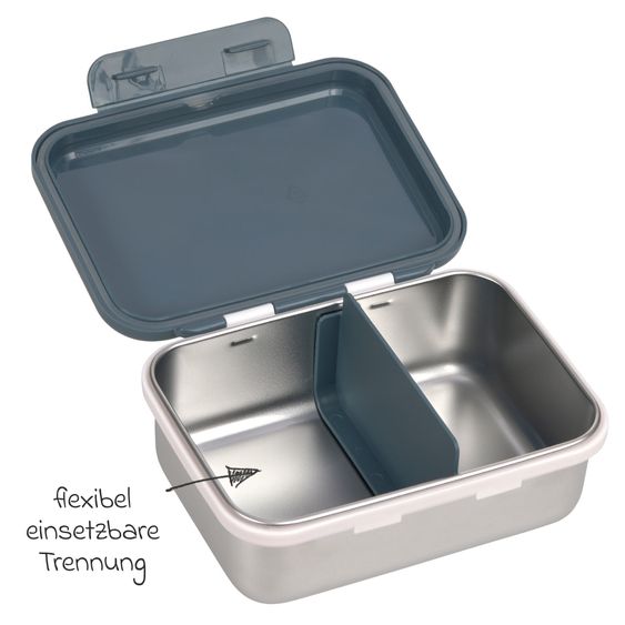 Lässig 3-pc. Set Mini Rolltop Backpack + Lunchbox + Drinking Bottle - Happy Prints - Midnight Blue