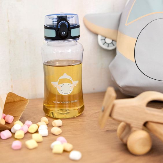 Lässig 3-tlg. Set Rucksack Tiny Backpack + Brotdose + Trinkflasche - Tiny Drivers Airplane