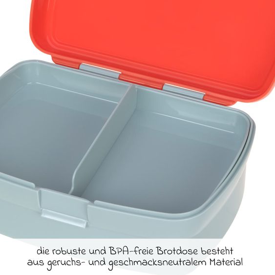 Lässig 3-pc. Set Backpack Tiny Backpack + Lunchbox + Drinking Bottle - Tiny Drivers Fire Engine