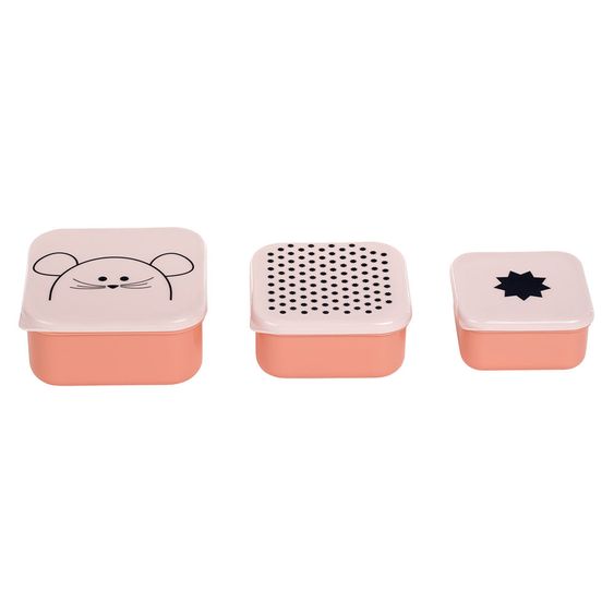 Lässig 3-tlg. Snackdosen-Set - Little Chums Mouse