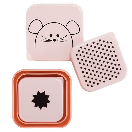 Lässig 3-tlg. Snackdosen-Set - Little Chums Mouse