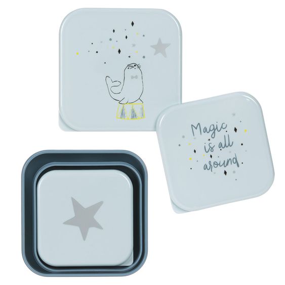 Lässig 3-tlg. Snackdosen-Set - More Magic Seal