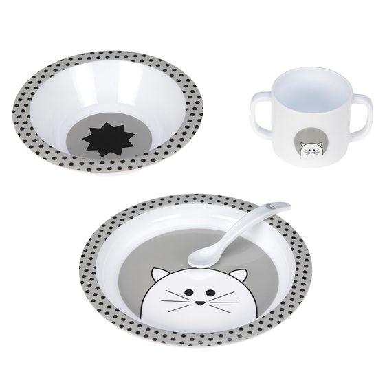 Lässig Set of 4 dishes - Little Chums Cat