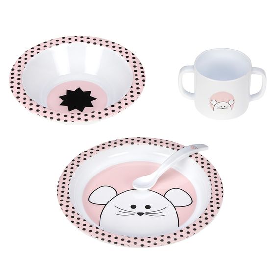 Lässig Set of 4 dishes - Little Chums Mouse