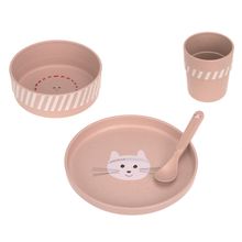 4-pc. Dinner Set non-slip - Tiny Team Cat