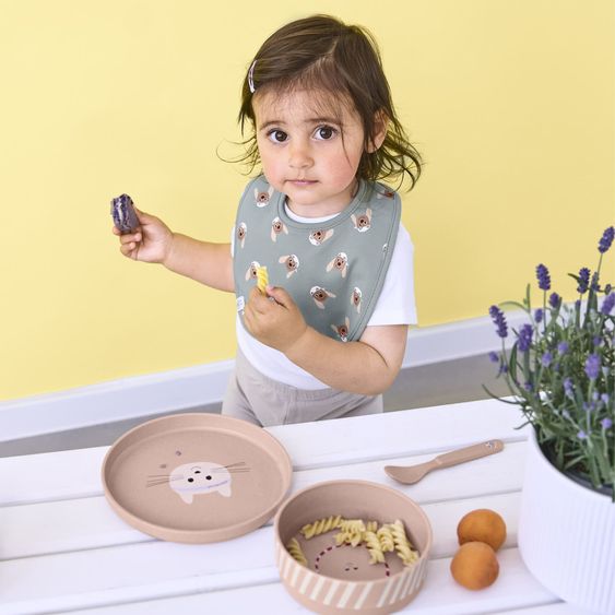 Lässig 4-pc. Dinner Set non-slip - Tiny Team Cat