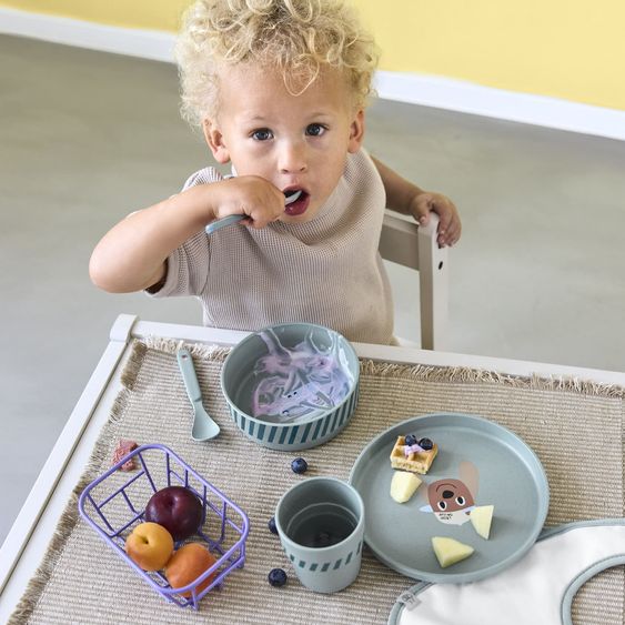 Lässig 4-pc. Dinner Set non-slip - Tiny Team Dog