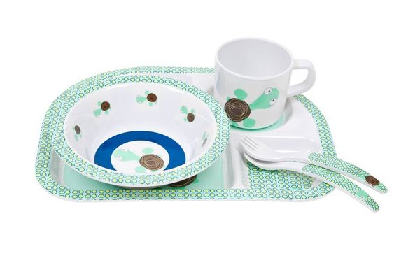 Lässig 5-piece tableware set - Wildlife Turtle