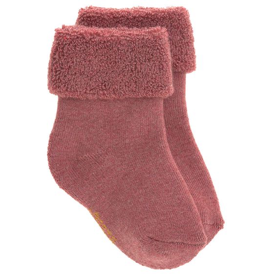 Lässig 6-tlg. Erstlings-Set aus Bio-Baumwolle - Wickelbody + Hose + Mütze + Socken - Dots Powder Pink - Gr. 50/56