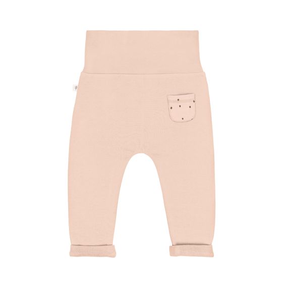 Lässig 6-tlg. Erstlings-Set aus Bio-Baumwolle - Wickelbody + Hose + Mütze + Socken - Dots Powder Pink - Gr. 50/56