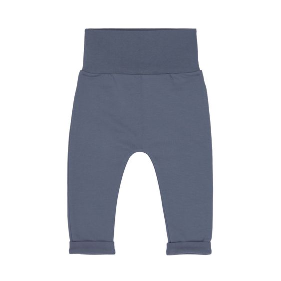 Lässig 6-tlg. Erstlings-Set aus Bio-Baumwolle - Wickelbody + Hose + Mütze + Socken - Triangle Blue - Gr. 50/56