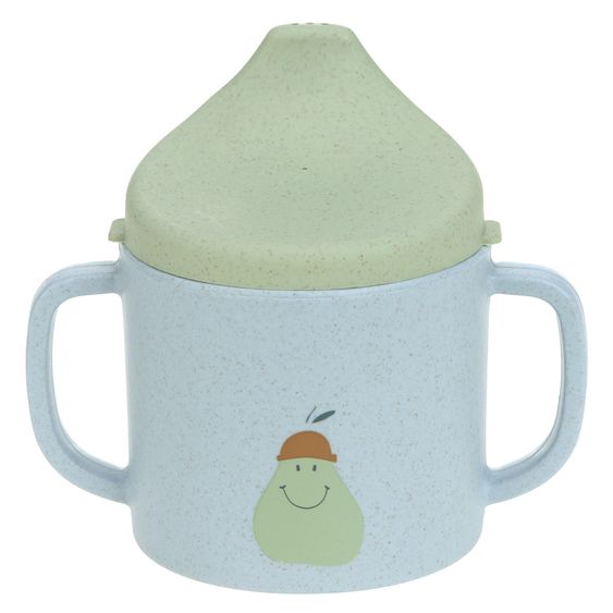 Lässig 9-tlg. Geschirr-Set Zellulose - Schnabel-Tasse + Löffel + Schale + Teller + Lätzchen - Happy Fruits - Lemon