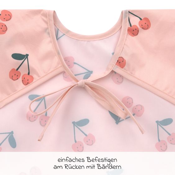 Lässig Ärmel-Lätzchen 2er Pack Long Sleeve Bib - Happy Fruits - Cherry