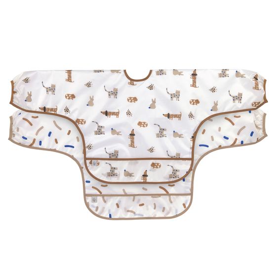 Lässig Ärmel-Lätzchen 2er Pack Long Sleeve Bib - Little Mateys - Royal Blue
