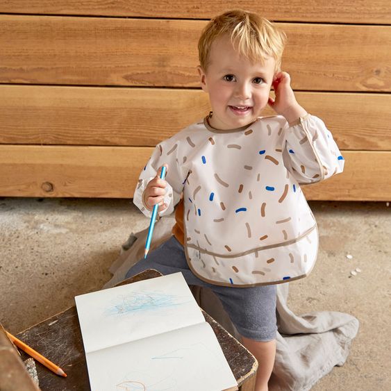 Lässig Ärmel-Lätzchen 2er Pack Long Sleeve Bib - Little Mateys - Royal Blue