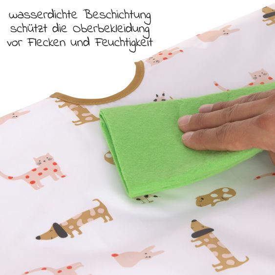 Lässig Ärmel-Lätzchen 2er Pack Long Sleeve Bib - Little Mateys - Spicy Orange