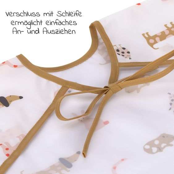 Lässig Ärmel-Lätzchen 2er Pack Long Sleeve Bib - Little Mateys - Spicy Orange