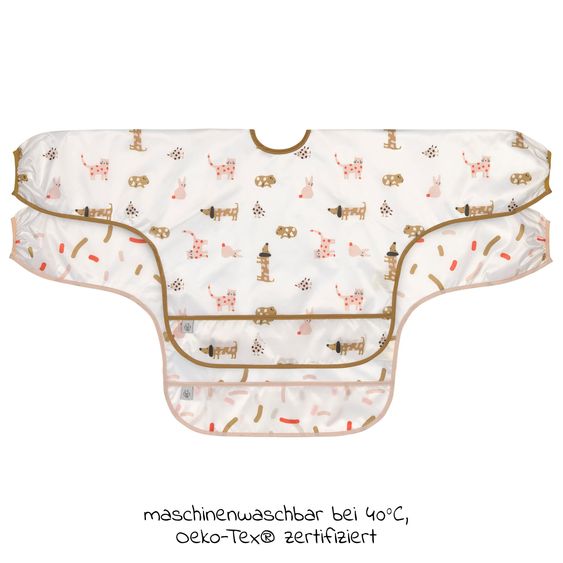 Lässig Ärmel-Lätzchen 2er Pack Long Sleeve Bib - Little Mateys - Spicy Orange