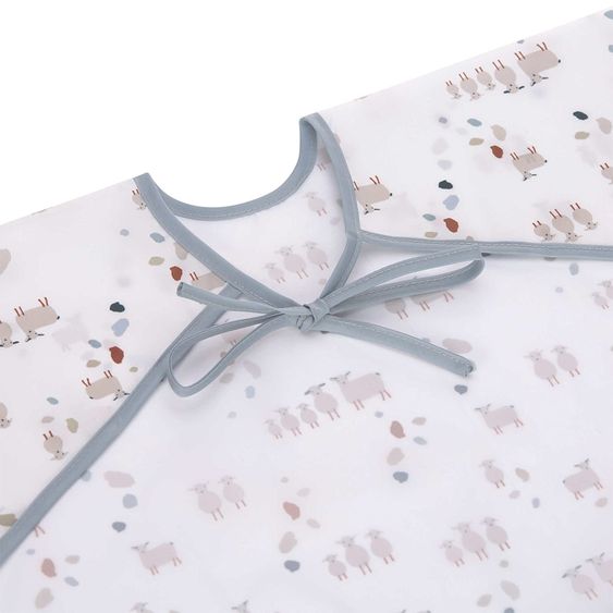 Lässig Ärmel-Lätzchen 2er Pack Long Sleeve Bib - Tiny Farmer - Sheep & Goose - Blue