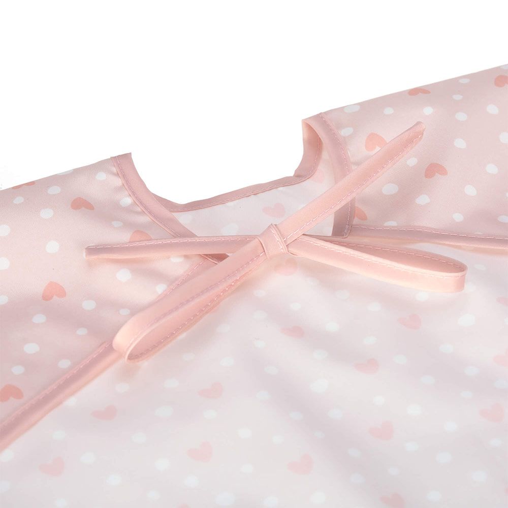 Lässig Ärmel-Lätzchen - Lela - Light Pink