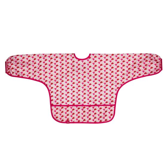Lässig Ärmel-Lätzchen - Mushroom Magenta