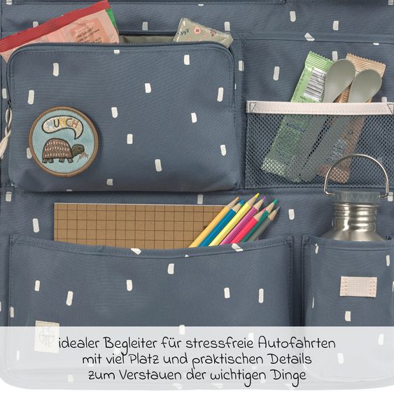 Lässig Car organizer Car-Wrap-to-Go - Happy Prints - Midnight Blue