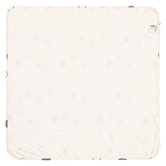 Lässig Baby Blanket Interlock Blanket 80 x 80 cm - Circles Offwhite