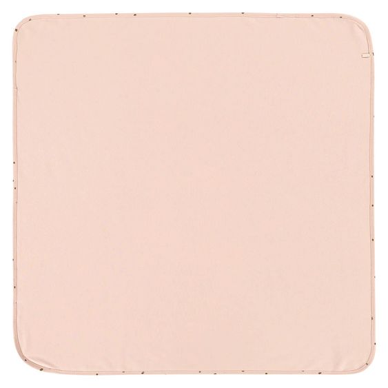 Lässig Baby Blanket Interlock Blanket 80 x 80 cm - Dots Powder Pink