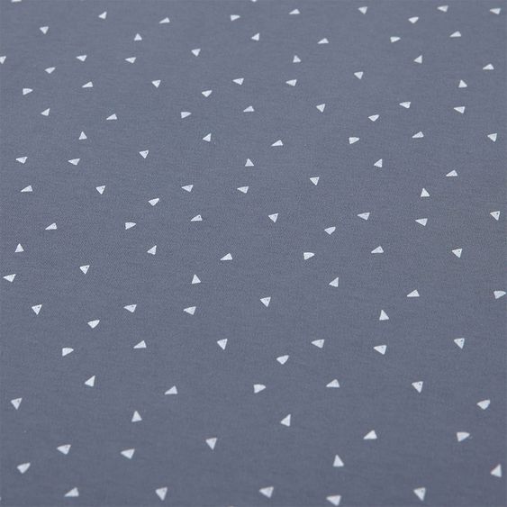 Lässig Babydecke Interlock Blanket 80 x 80 cm - Triangle Blue