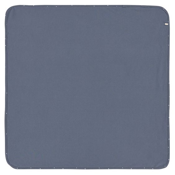 Lässig Babydecke Interlock Blanket 80 x 80 cm - Triangle Blue