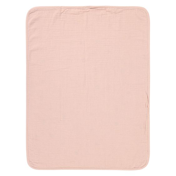 Lässig Coperta per neonati Coperta in mussola GOTS 75 x 100 cm - Dots Powder Pink