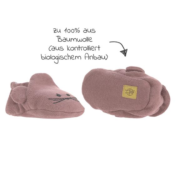 Lässig Baby shoe / knitted shoe - Little Chums Mouse