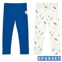 Bath Leggings 2 Pack - Surfboards - Sea Salt / Blue - Size: 92