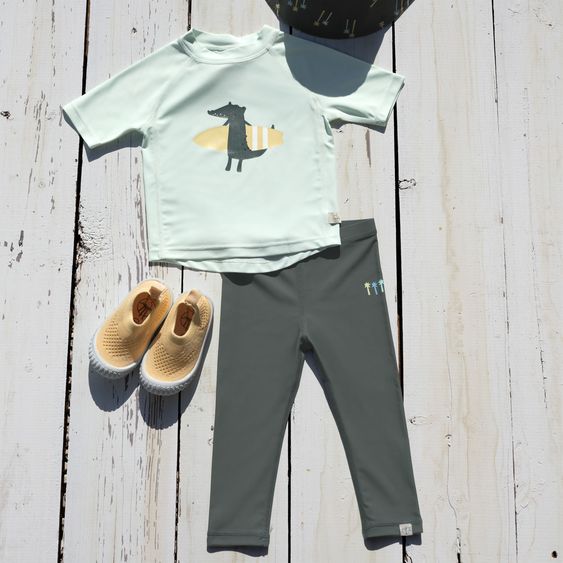 Lässig Bade-Leggings LSF Beach Leggings - Deep Olive - Gr. 74/80