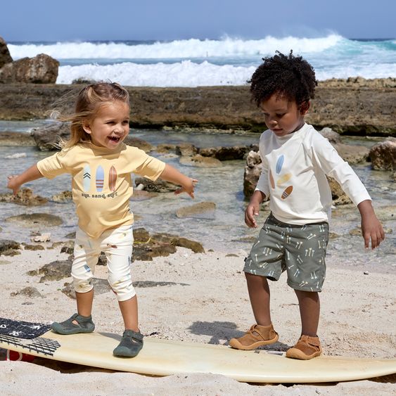Lässig Bade-Leggings LSF Beach Leggings - Surfboards - Sea Salt - Gr. 74/80