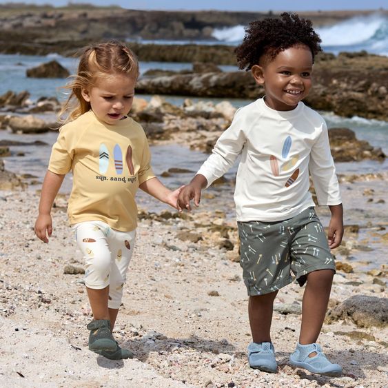Lässig Bade-Leggings LSF Beach Leggings - Surfboards - Sea Salt - Gr. 86