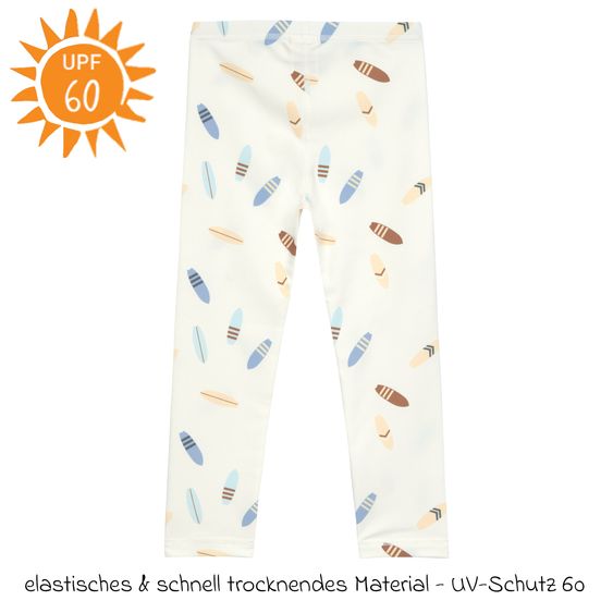 Lässig Bade-Leggings LSF Beach Leggings - Surfboards - Sea Salt - Gr. 98