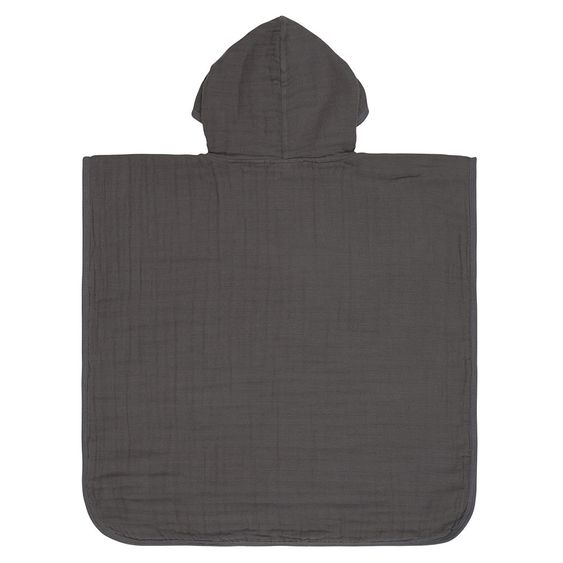 Lässig Bade-Poncho Muslin 87 x 60 cm - Anthracite