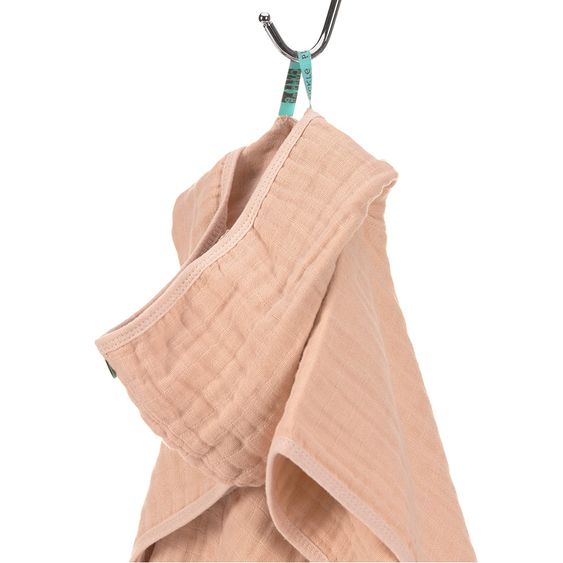Lässig Bade-Poncho Muslin 87 x 60 cm - Light Pink