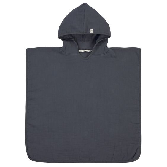 Lässig Bade-Poncho Muslin 87 x 60 cm - Navy