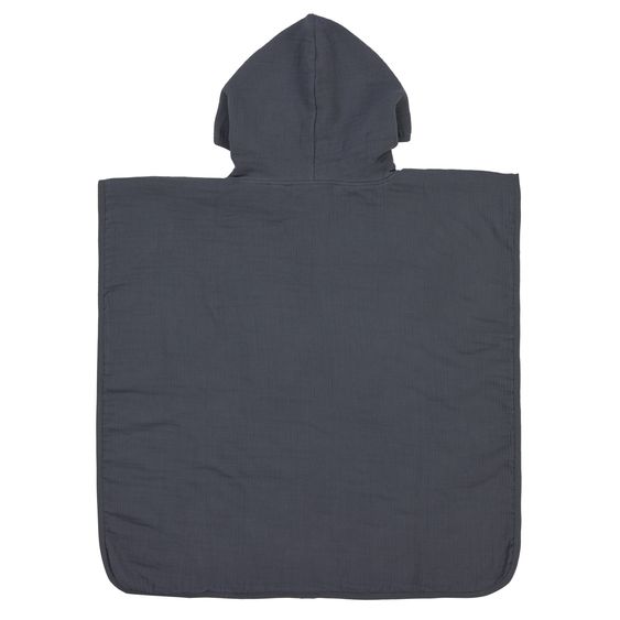 Lässig Bade-Poncho Muslin 87 x 60 cm - Navy