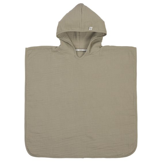 Lässig Bade-Poncho Muslin 87 x 60 cm - Olive