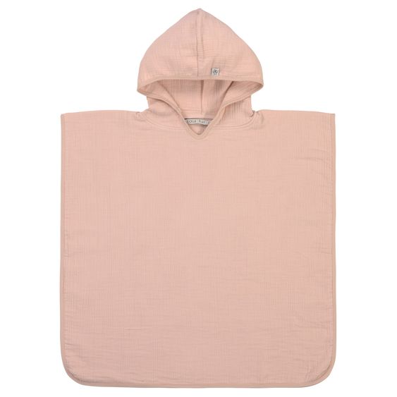 Lässig Bade-Poncho Muslin 87 x 60 cm - Powder Pink