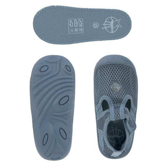 Lässig Bathing shoe LSF Beach Sandals - Blue - Size 19