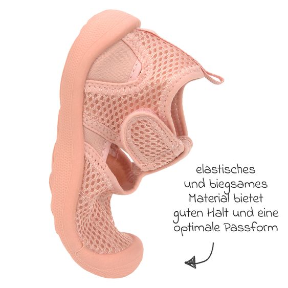 Lässig Bade-Schuh LSF Beach Sandals - Peach - Gr. 22