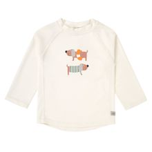 Bade-Shirt LSF Long Sleeve Rashguard - Beach Dog - Sea Salt - Gr. 92