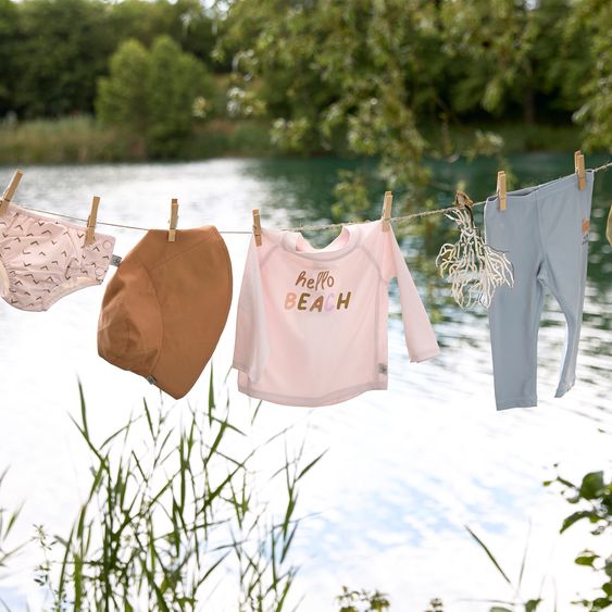 Lässig Bade-Shirt LSF Long Sleeve Rashguard - Hello Beach - Light Pink - Gr. 62/68