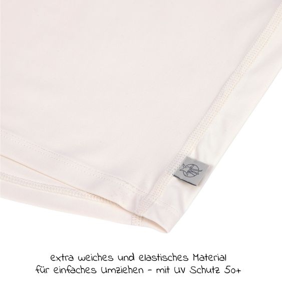 Lässig Bade-Shirt LSF Long Sleeve Rashguard - Hello Beach - Milky - Gr. 62/68