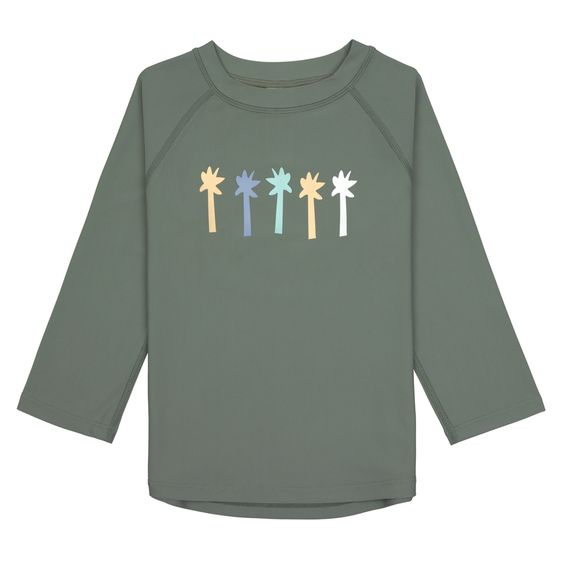 Lässig Bade-Shirt LSF Long Sleeve Rashguard - Palms - Deep Olive - Gr. 86